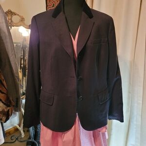 Blazer, Black Wool Talbots, 16